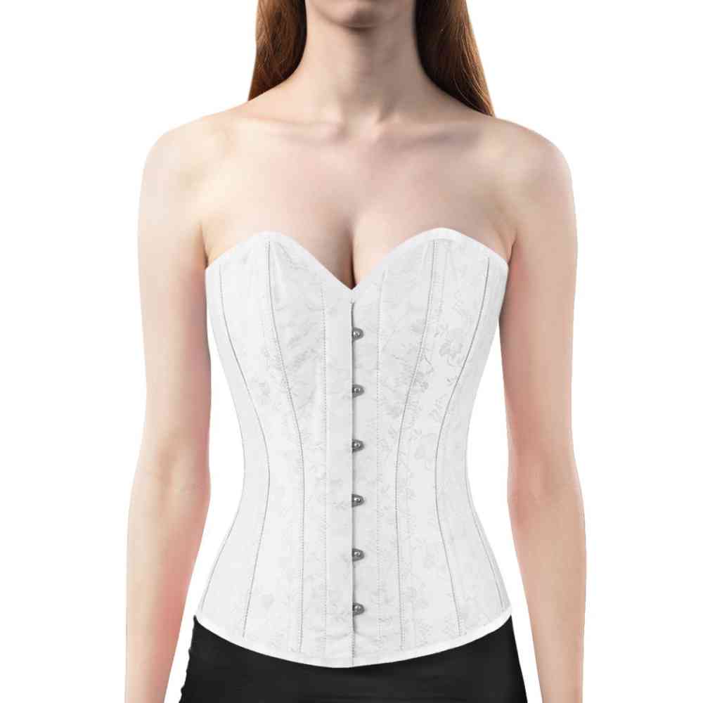Attitude Corsets - Emétiël Overbust corset - White
